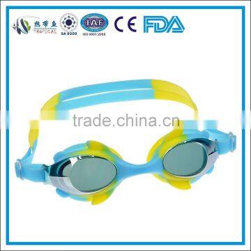 Kids funny silicone swimming goggles