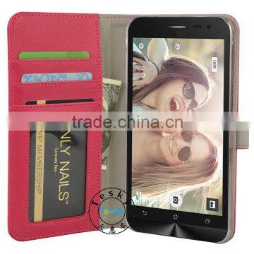 Leather phone Case for Asus zenfone 2 laser ze500kl , for Asus zenfone 2 laser ze500kl wallet leather case