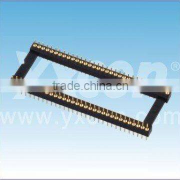 Dongguan manufactory 1.778mm pitch double row 180 degree adapter IC Socket