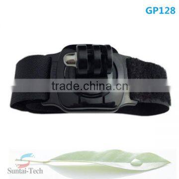 Gopros accessories 360 Degree Rotation Gopros Wrist Band Hand strap Mount for GoPros Go pro Heros 4 3 3+ sj400 xiaomi yi GP128