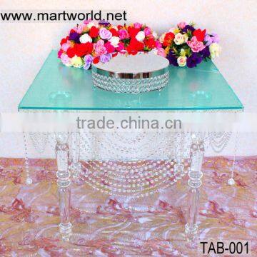 Acrylic table,crystal acrylic table for wedding cake stands,acrylic wedding table decoration (TAB-001)