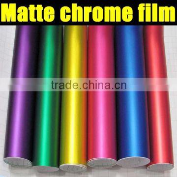 High quality chrome matt wrapping vinyl sticker for car body decoration