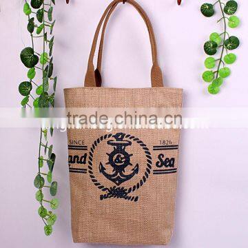 2015 hot sale jute tote bag, jute sling bag, jute shopping bag