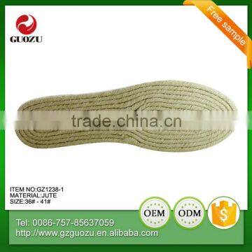 full size high qualtity jute sole espadrille with pvc bottom for sale                        
                                                Quality Choice