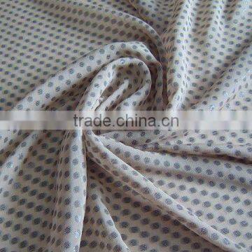 silk chiffon jacquard cutted with copper metal