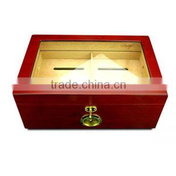 Spanish Cedar Wooden Cigar Humidor Box photo-3
