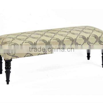 Natural Fibres Cotton Upholstered Bench