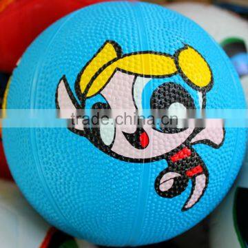 size 2 cartoon prints all around cheap promotional mini basketball