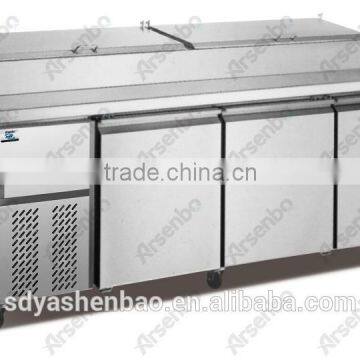 Counter Top Stainless Steel Pizza Refrigerator for Kitchen&Restaurant