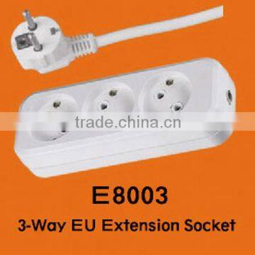 3-way Extension Socket/EU Standard
