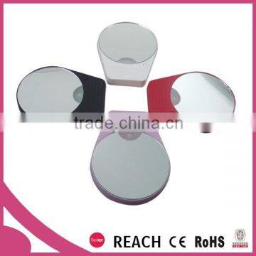 Suction cup oval bathroom mirror with light / 10x magnifying shaving mirror with suction cups