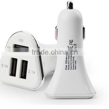 CE/ROHS/FCC No limited Current 3 USB Car Charger