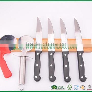 bamboo magnetic knife strip