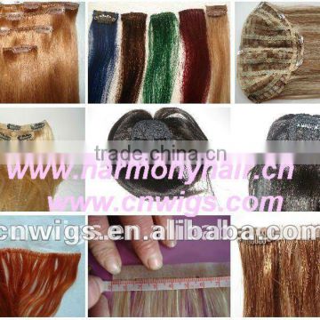 Wholesales clip human hair extensions