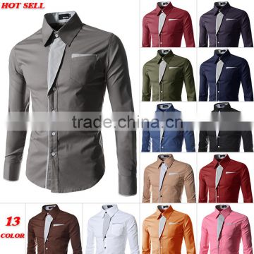 2015 latest design yarn dyed long sleeve mens shirt,2015latest design men's long sleeve print shirt fancy dress shirts