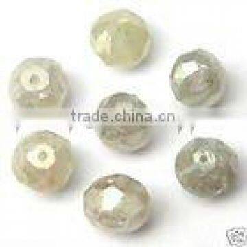 FANCY COLOUR DIAMOND FACETETED ROUND BEADS