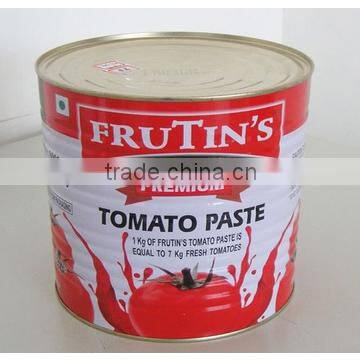 All sizes of canned tomato paste 70g-3000g in can directly from the factory