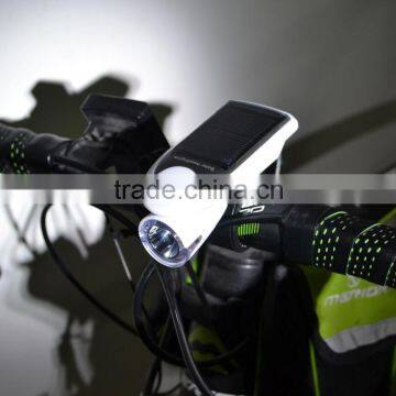 Solar USB bicycle light headlight bicycle accessory