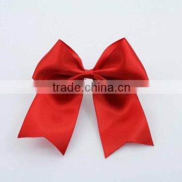 Different color satin cheerleading hair bows