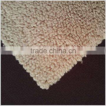 100% polyester pongee bonded lamb tpu coatd fabric