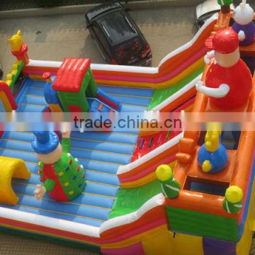 inflatable amusement park fun city with slide for sale