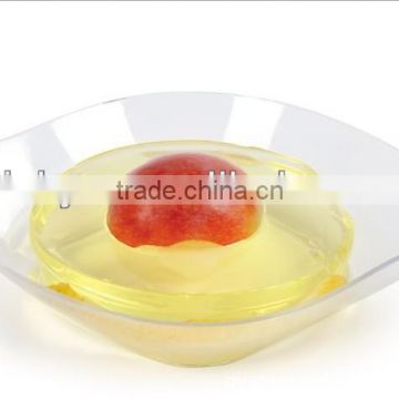 plastic plate/ dish/dishes contain sushi and vegetable and cake/ice cream on sale