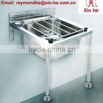 EU Wall Hung Floor Mounted Stainless Steel Bucket Sink Cleaners Sink Mop Sink for Public Sanitation
