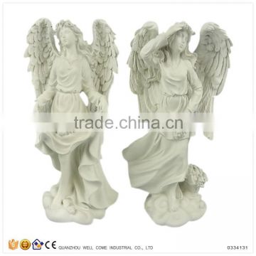 Hot Sale Creative Home Decor Harvest Fruits White Welcome Grape Lady Statue