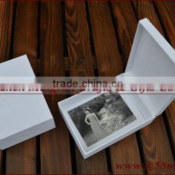 Elegant Clamp System Linen Photo Storage Gift Box