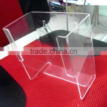 hanging type Clear Acrylic Display holder, clear acrylic plate display stand