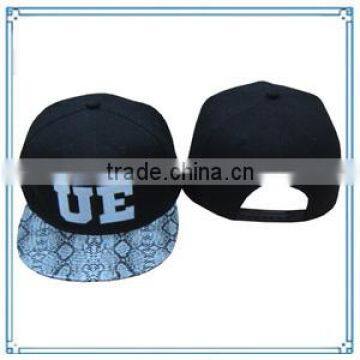2014 hot sale custom design snapback hat snake skin baseball Cap(SHXE-002)