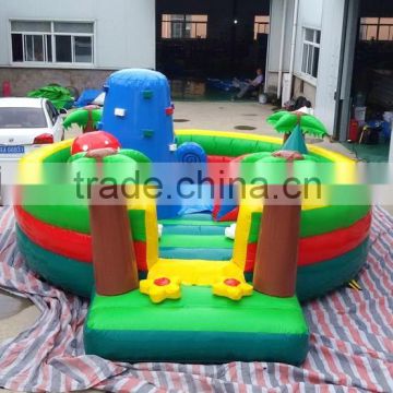 Forest Style Inflatable Outdoor Kid Party Event Bouncer Casle with Climbing Tower