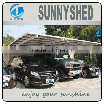 Double aluminum carports car shelter