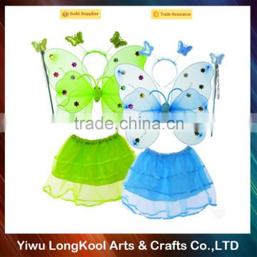 New product fairy butterfly wings costume cheap butterfly wings set for party decoration