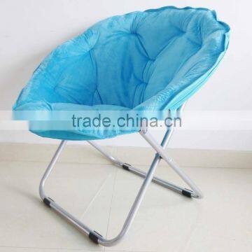 Lightweight Steel Folding Moon Leisure Camping Chair with Carry Bag