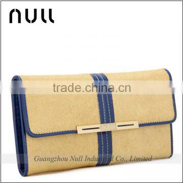 2016 trend exquisite horse hair custom made chain ladies wallet ladies pars hand set bag genuine wallet