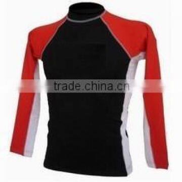 Red & Black Color Rash Guard