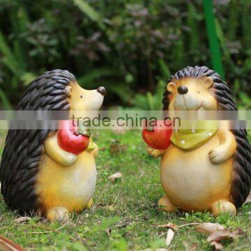 resin hedgehog statues