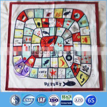 custome printed Plain coloured embroidered game cotton table cloth                        
                                                Quality Choice