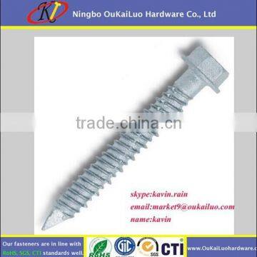 Tapcon/Cement scew hi lo thread screw Hex washer slotted head