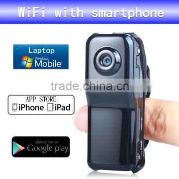 smallest HD wifi P2P camera wifi point transmission networks remote monitoring of dual-mode built-in lithium battery TF card