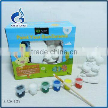 Kids Diy Rabbit crafts drawing kits diy ceramic painting