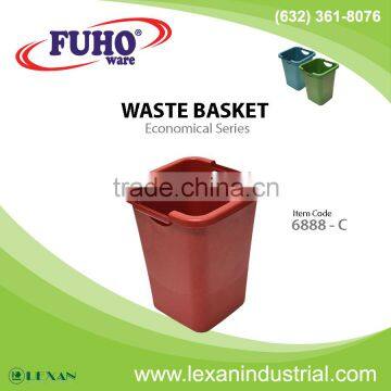 6888-C - Fuho Plastic Waste Basket, Trash Can, Garbage Can, Trash Bin, Waste Bin (Philippines)