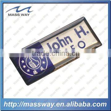 custom CEO printing magnetic stainless steel name badge