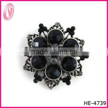 Fashion color rhinestone brooch & Big Crystal brooch pin