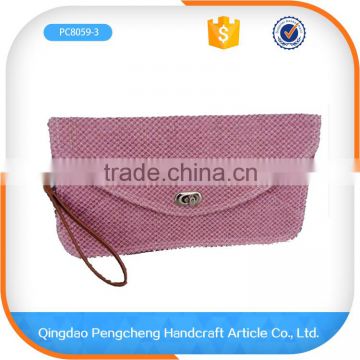 Handmade simple fashion paper straw ball clutch bag handbags                        
                                                                                Supplier's Choice