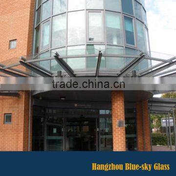 6+0.76+6 tempered laminated roof skylight glass for entrance