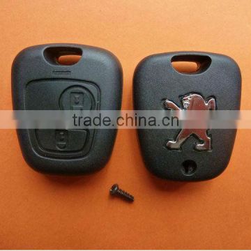 High Quality Peugeot 2 button remote key shell for 206 key blade without key blade, Peugeot key blank, Peugeot key case