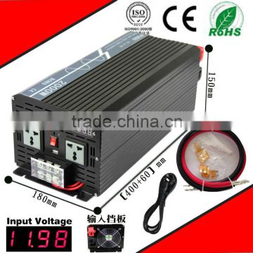 2000W DC/AC pure sine wave power inverter with AC charge 24Vdc- 110vac