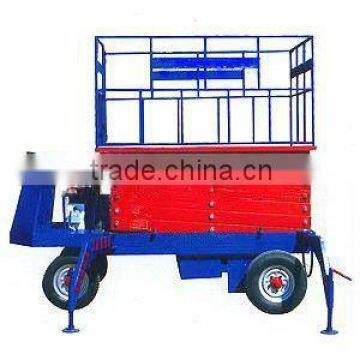 Self-propelled manual lifting mechanism